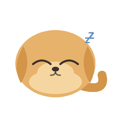 A sleeping puppy
